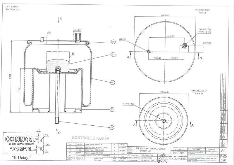 DINGIL KORUGU KOMPLE METAL PISTONLU RENAULT MAGNUM 400-440-480 00 PREMIUM 370-4